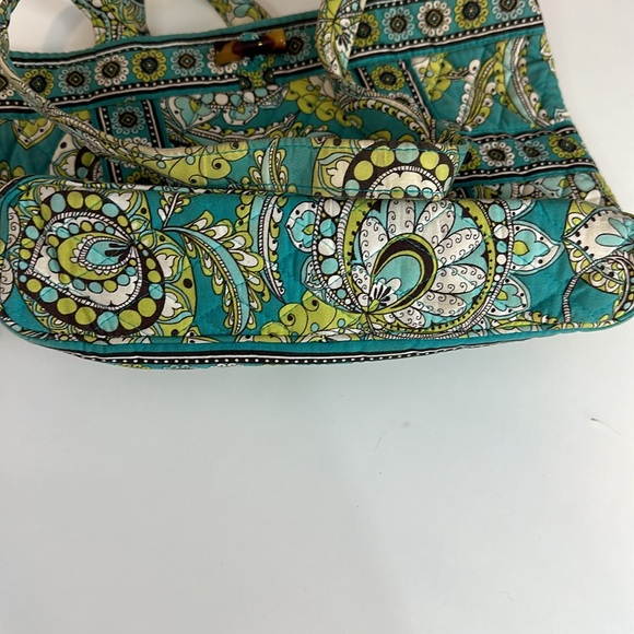 Vera Bradley Peacock Tote Bag Purse Retired - Picture 5 of 11